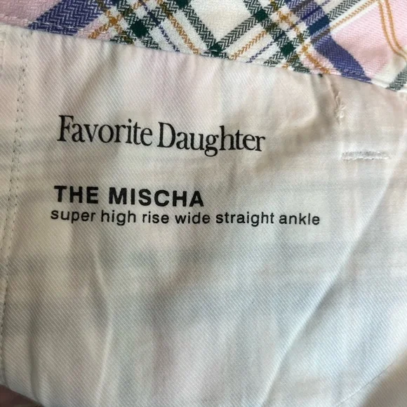 Favorite Daughter Plaid Pants in Pink, Blue, and White 34 - Picture 11 of 16